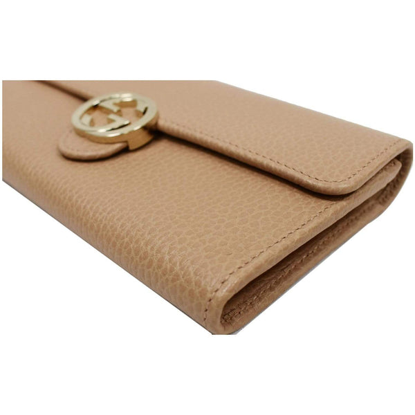 Gucci GG Interlocking Continental Leather Wallet - top closed