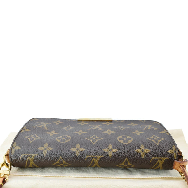LOUIS VUITTON Favorite PM Monogram Canvas Crossbody Bag Brown
