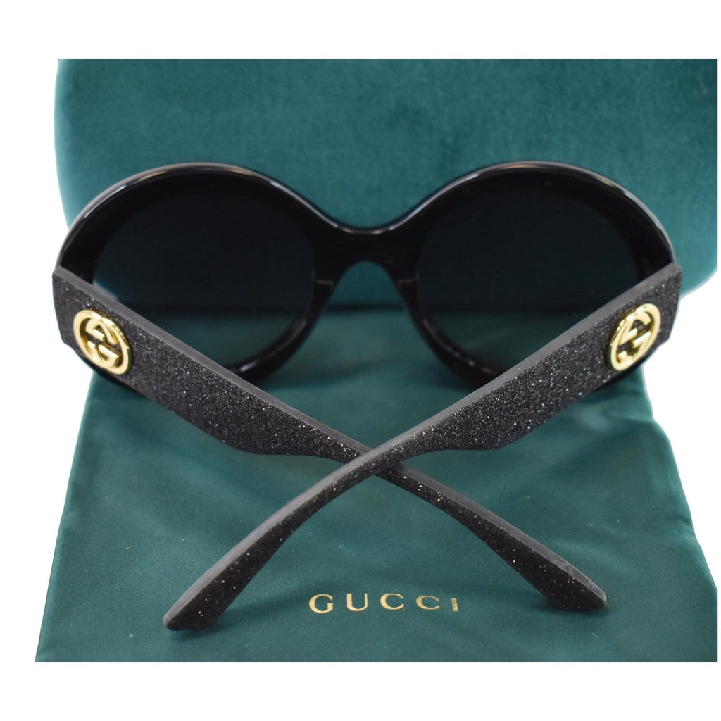 GUCCI Round Sunglasses GG0101S Black