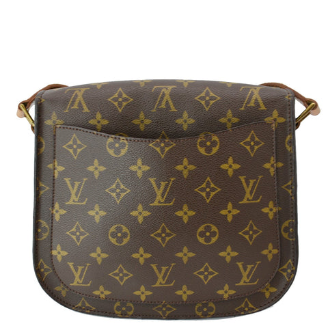 LOUIS VUITTON Saint Cloud GM Monogram Canvas Crossbody Bag Brown