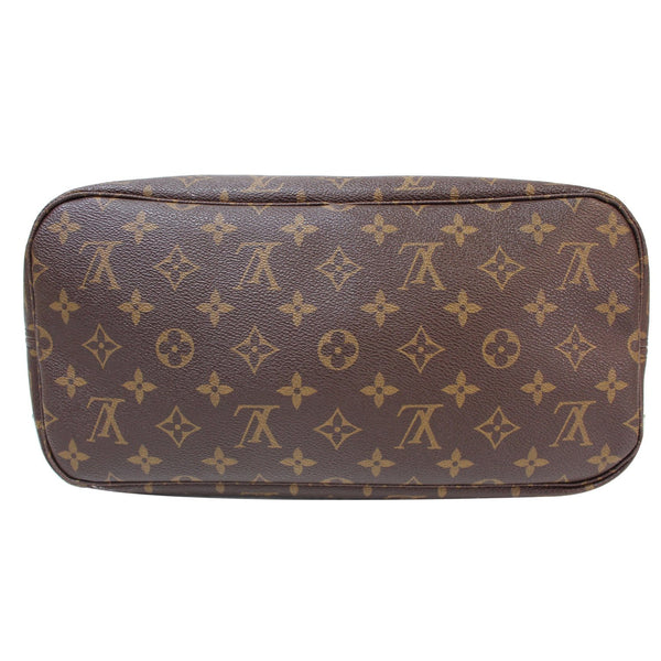 Bottom side lv Neverfull MM Monogram Canvas Shoulder Bag