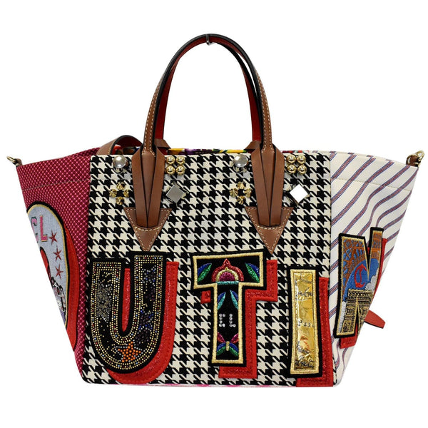 Christian Louboutin Caracaba Small Multicolor Canvas Handbag