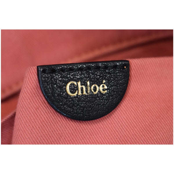 CHLOE Angie Large Leather Tote Shoulder Bag Black
