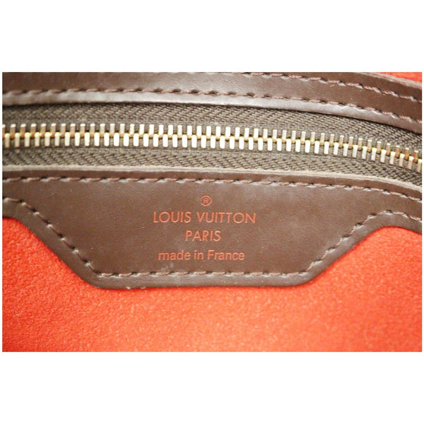 LV Hampstead GM Damier Ebene Shoulder Bag Brown logo