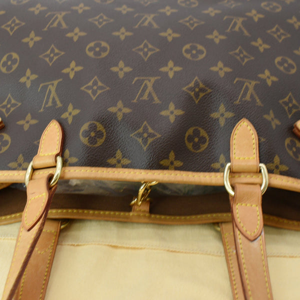 LOUIS VUITTON Batignolles Horizontal Monogram Canvas Shoulder Bag Brown