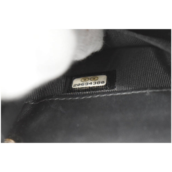 CHANEL O-Phone Holder Patent Leather Crossbody Bag Black