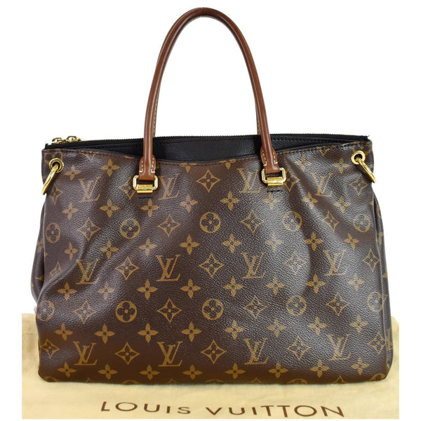 LOUIS VUITTON Pallas Monogram Canvas 2Way Shoulder Bag Brown