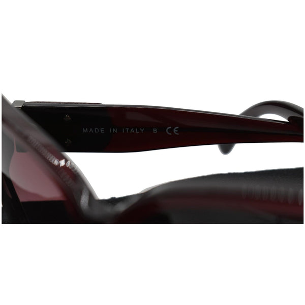 CHANEL Square Burgundy Frame Women Purple Gradient Lens