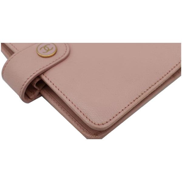 CHANEL Agenda Leather Organizer Wallet Pink