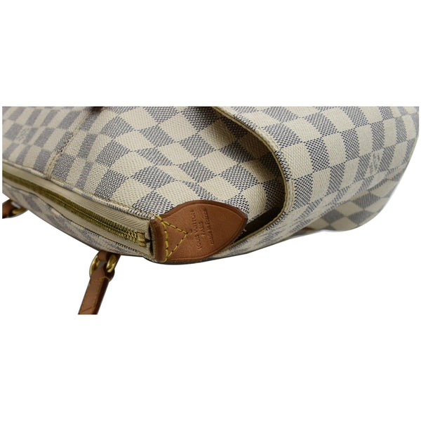 LOUIS VUITTON Totally MM Damier Azur Shoulder Bag White