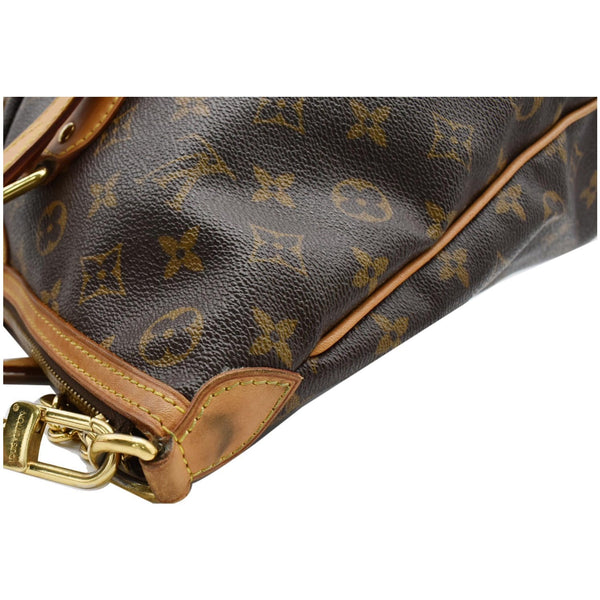 LOUIS VUITTON Palermo PM Monogram Canvas Shoulder Bag Brown