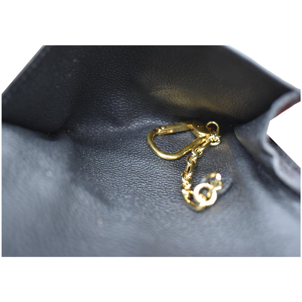 LOUIS VUITTON Key Pouch Empreinte Leather Wallet Noir