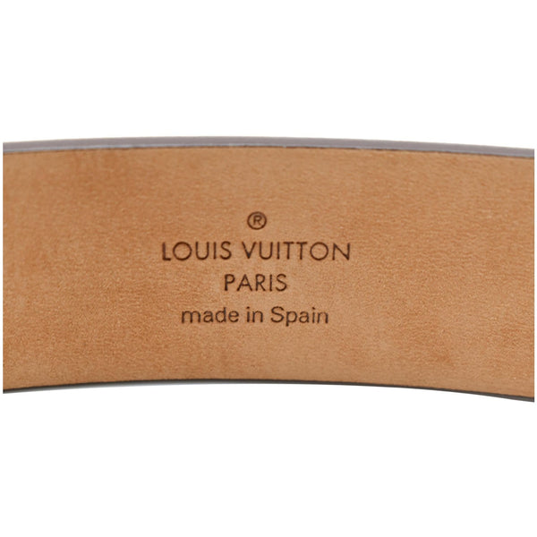 LOUIS VUITTON Ceinture Carre Damier Ebene Belt Brown