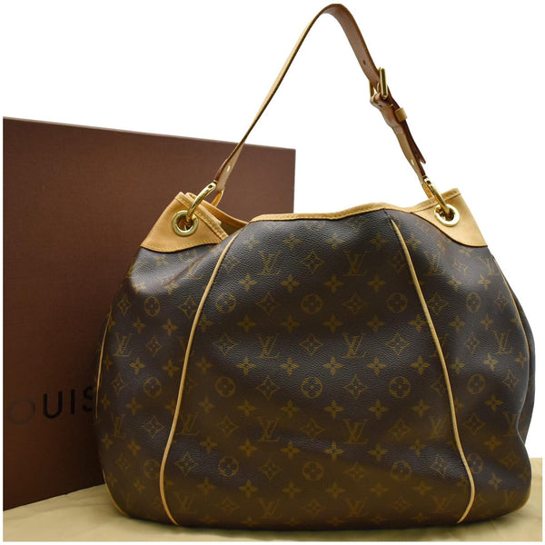 LOUIS VUITTON Galliera GM Monogram Canvas Tote Shoulder Bag Brown