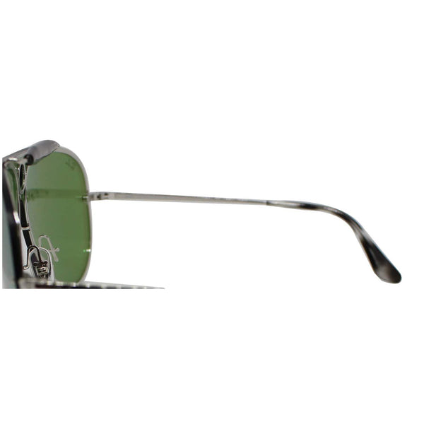 Ray-Ban RB3581N 003/30 Blaze Shooter Sunglasses Green Silver Mirror Lens