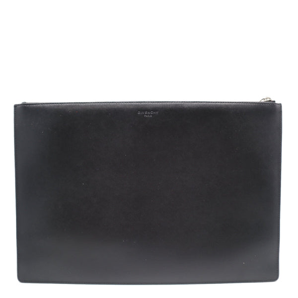 GIVENCHY LOVE Leather Zip Clutch bag Black
