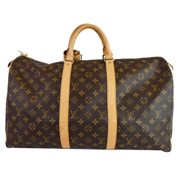 Louis Vuitton Keepall 50 Monogram Canvas Travel Bag - one side view