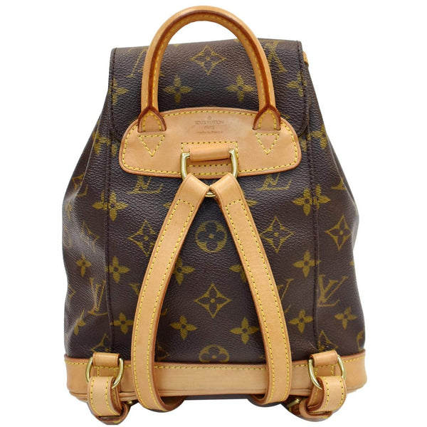 Louis Vuitton Montsouris PM Monogram Canvas Backpack - brown color | DDH