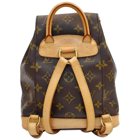 Louis Vuitton Montsouris PM Monogram Canvas Backpack - brown color | DDH