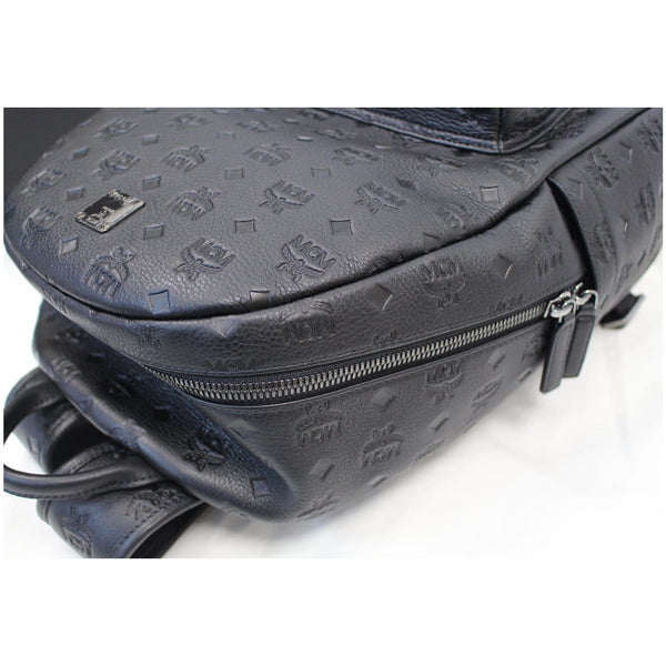MCM Ottomar Visetos Monogram Leather Backpack Bag Black