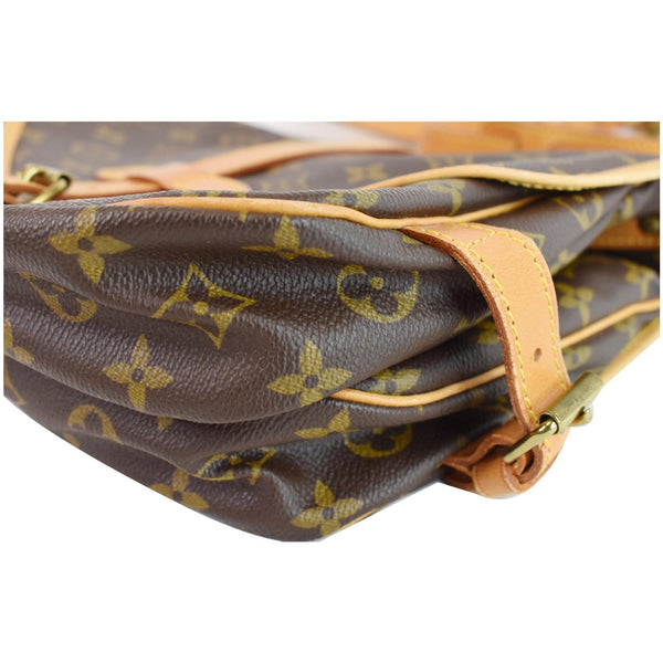 LOUIS VUITTON Saumur 30 Monogram Canvas Shoulder Bag Brown