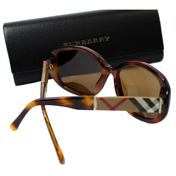 BURBERRY Nova Check B4159 Polarized Sunglasses Havana
