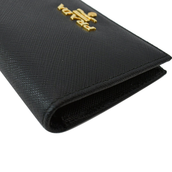 PRADA Small Saffiano Leather Wallet Black