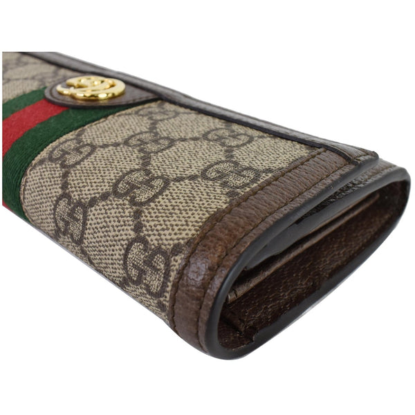 Gucci Ophidia GG Continental Supreme Canvas Wallet Beige 523153