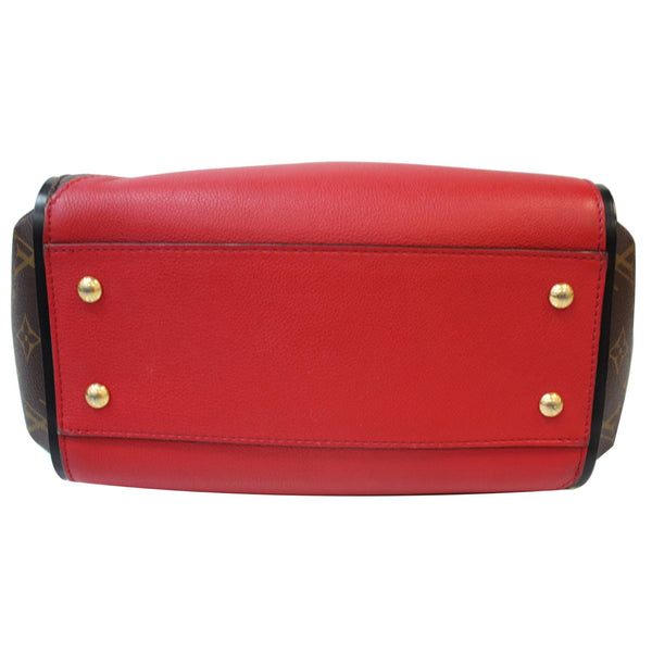 LOUIS VUITTON Kimono Monogram Calfskin Tote Bag Brown/Cerise