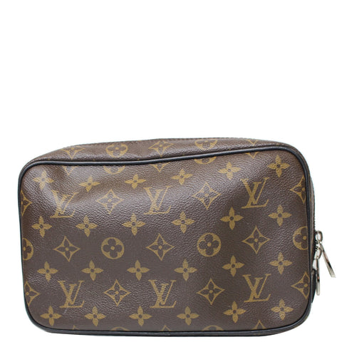 Louis Vuitton Monogram Macassar Toilet Pouch GM front