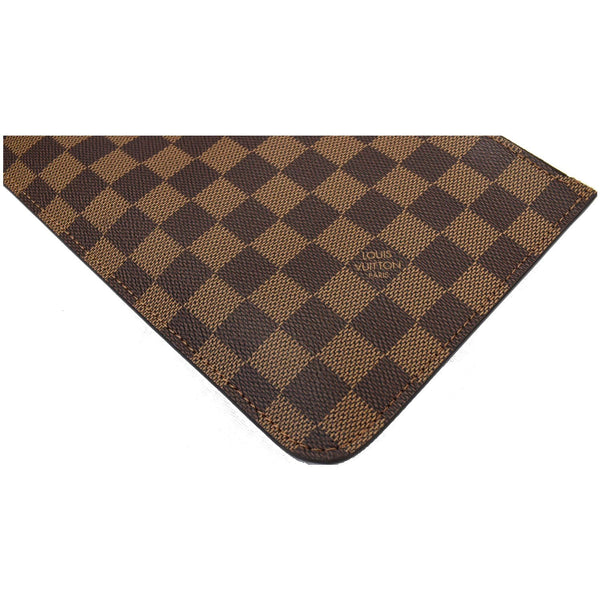 Louis Vuitton Neverfull MM Damier Ebene Wristlet Pouch - preowned clutch