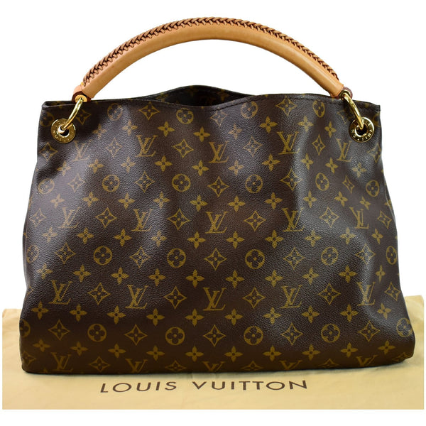 LOUIS VUITTON Artsy MM Monogram Canvas Shoulder Bag Brown
