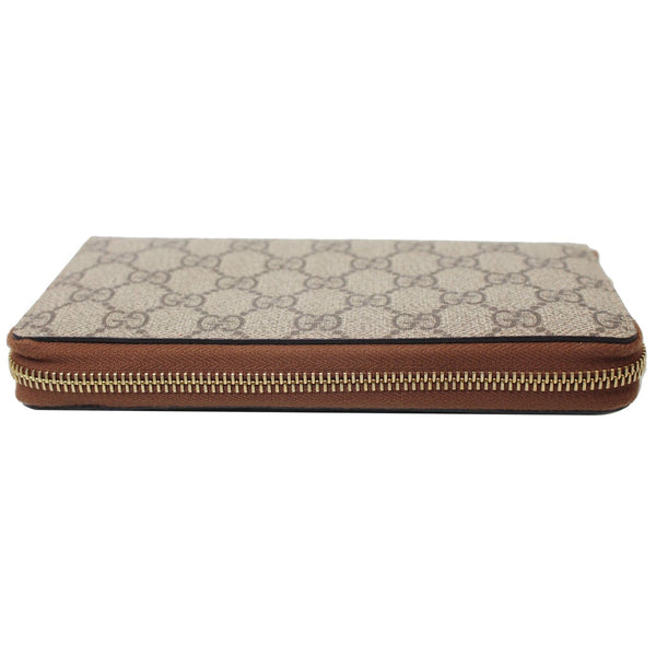 Gucci GG Supreme Zip Around Wallet Beige-gucci zipper