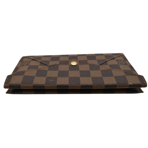LOUIS VUITTON Long Origami Damier Ebene Wallet Brown