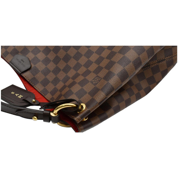 LOUIS VUITTON Graceful MM Damier Ebene Shoulder Bag Brown