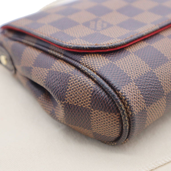 LOUIS VUITTON Favorite PM Damier Ebene Crossbody Bag Brown