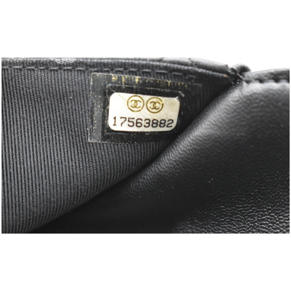 CHANEL WOC Lambskin Leather Chain Crossbody Bag Black