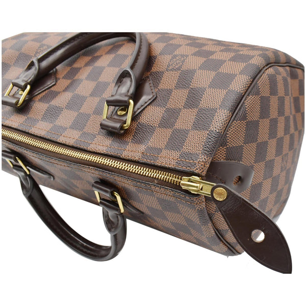 LOUIS VUITTON Speedy 30 Damier Ebene Satchel Bag Brown