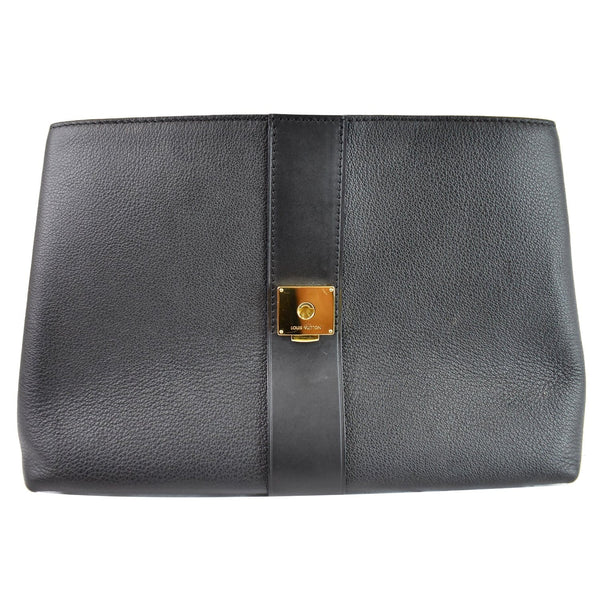 LOUIS VUITTON Very One Handle Monogram Leather Shoulder Bag Black