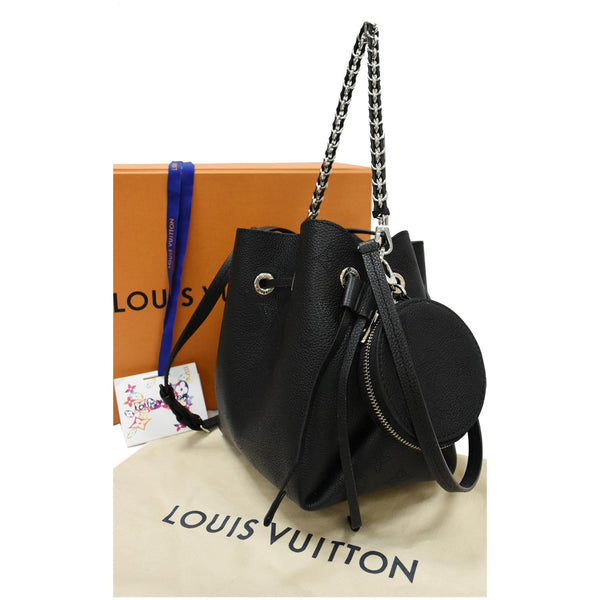 LOUIS VUITTON Bella Mahina Calf Leather Crossbody Bag Black