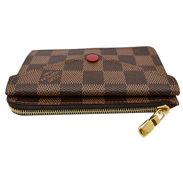 LOUIS VUITTON Damier Ebene Recto Verso Card Holder Brown