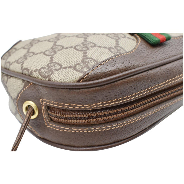 GUCCI Vintage GG Supreme Canvas Crossbody Bag Beige 8902066