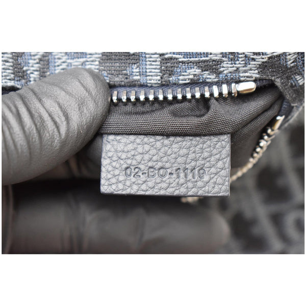 CHRISTIAN DIOR Saddle Oblique Jacquard Crossbody Bag Black