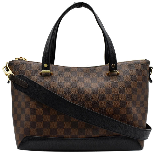 LOUIS VUITTON Hyde Park Damier Ebene Shoulder Bag Brown