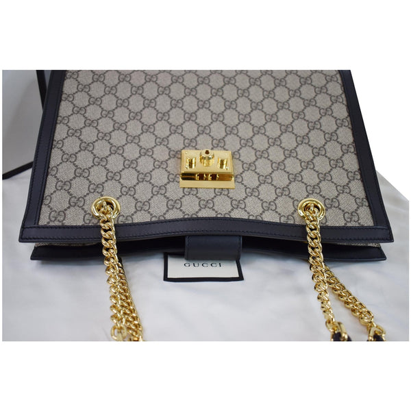 Gucci Padlock Medium GG Supreme Canvas Shoulder Bag - upside view