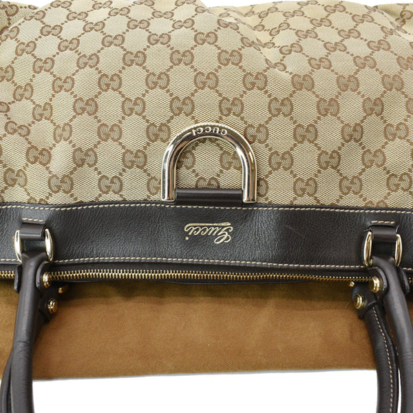 GUCCI D Ring GG Canvas Tote Bag Beige | D. Designer Handbags