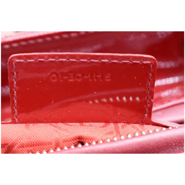 Christian Dior Medium Lady Dior Cannage Patent Leather Bag