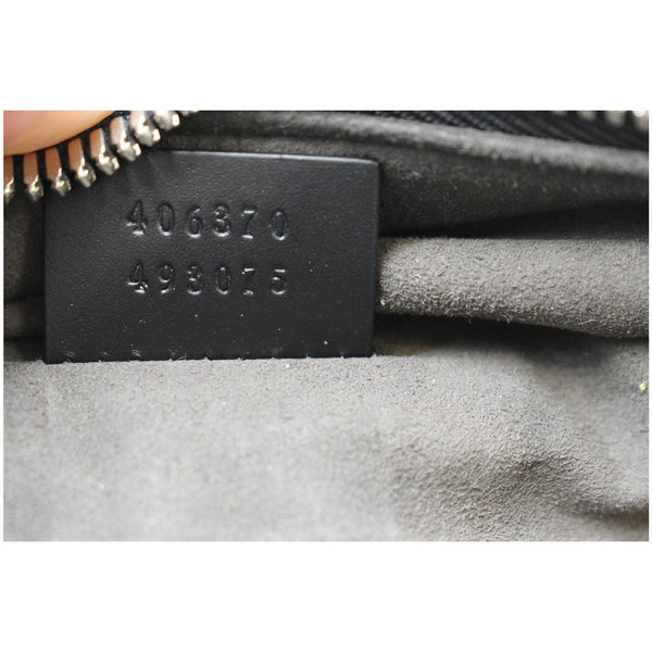 Preowned Gucci GG Signature Leather Backpack Bag Black