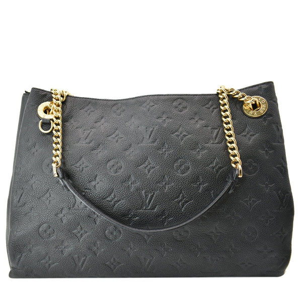 LOUIS VUITTON Surene MM Empreinte Leather Shoulder Bag Black