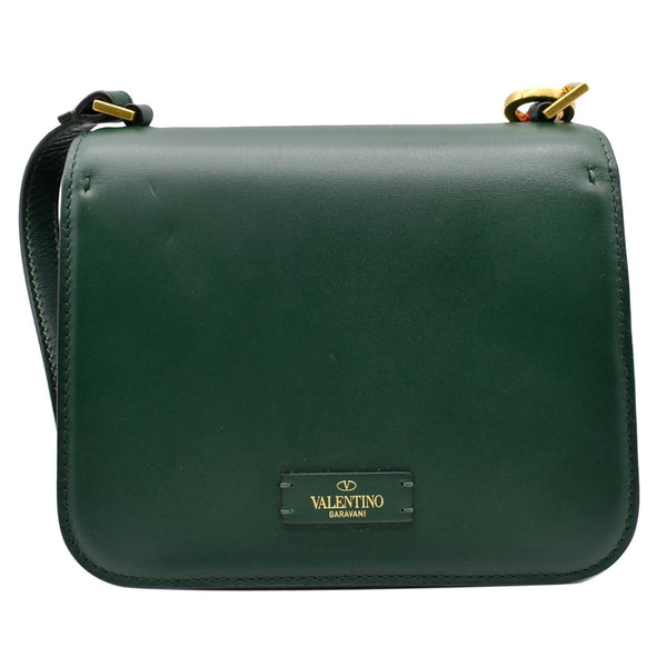 VALENTINO Garavani VSling Small Smooth Leather Shoulder Bag Green
